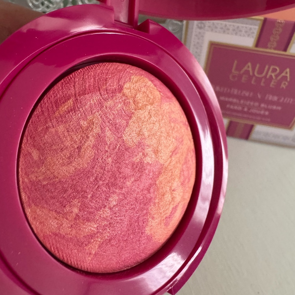 LAURA GELLER LIMITED EDITION MARBLEIZED BLUSH COLOR SKYLINE SUNSET
